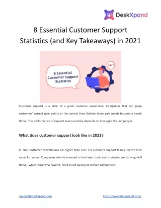 8 essential customer support statistics