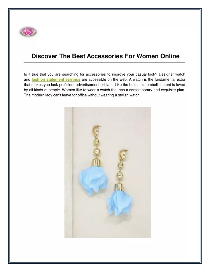 discover the best accessories for women online