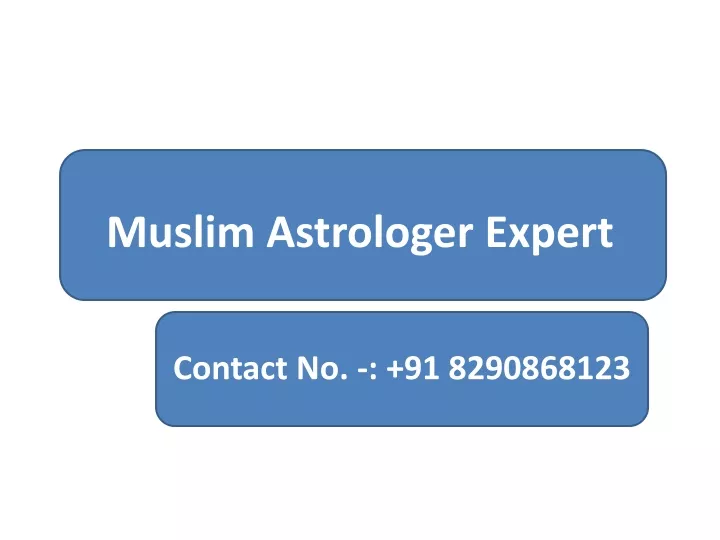 muslim astrologer expert