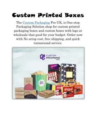 custom printed boxes
