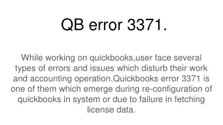 qb error 3371
