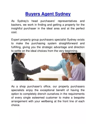 Buyers Agent Sydney