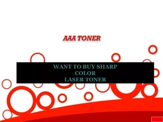 Want to buy Sharp Color Laser Toner