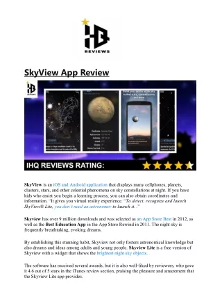 skyview app review