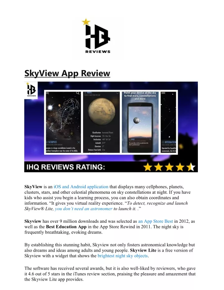 skyview app review