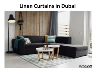 linen curtains in dubai