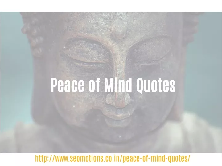 peace of mind quotes