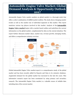 automobile engine valve market global demand