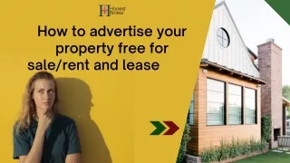 how to advertise your property free for sale rent