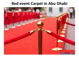 red event carpet in abu dhabi