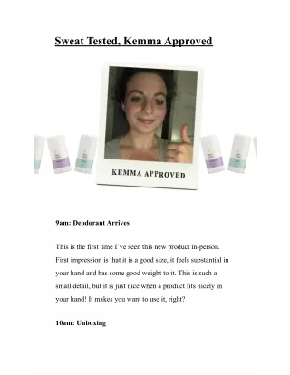 sweat tested kemma approved