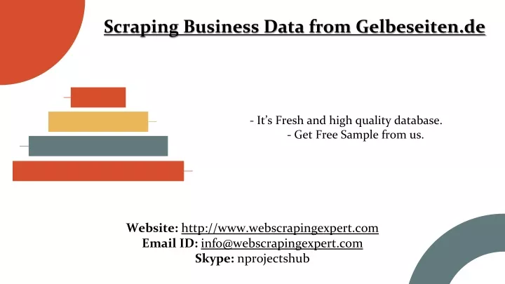 it s fresh and high quality database get free sample from us