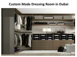 custom made dressing room in dubai