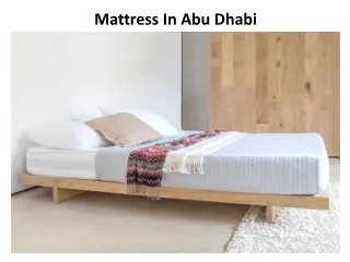 mattress in abu dhabi