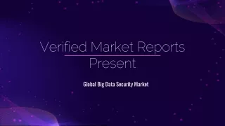 verified market reports present