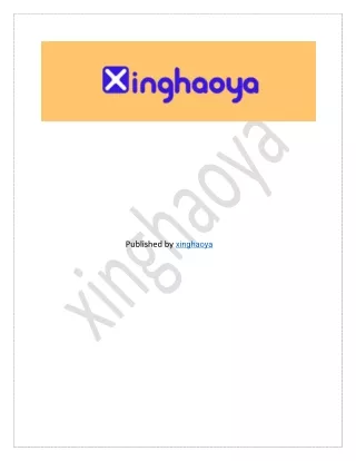 published by xinghaoya