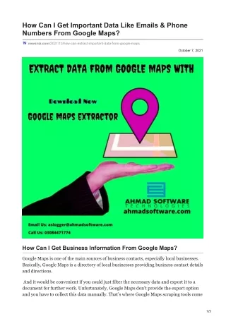 how can i get important data like emails phone