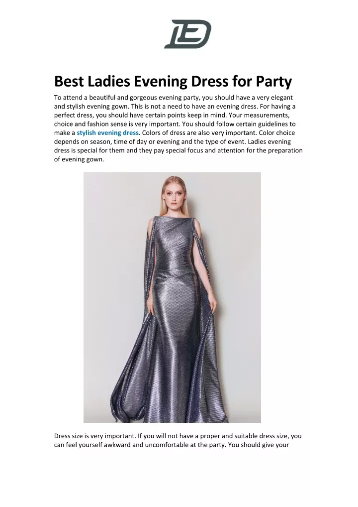 bestladies eveningdress forparty to attend