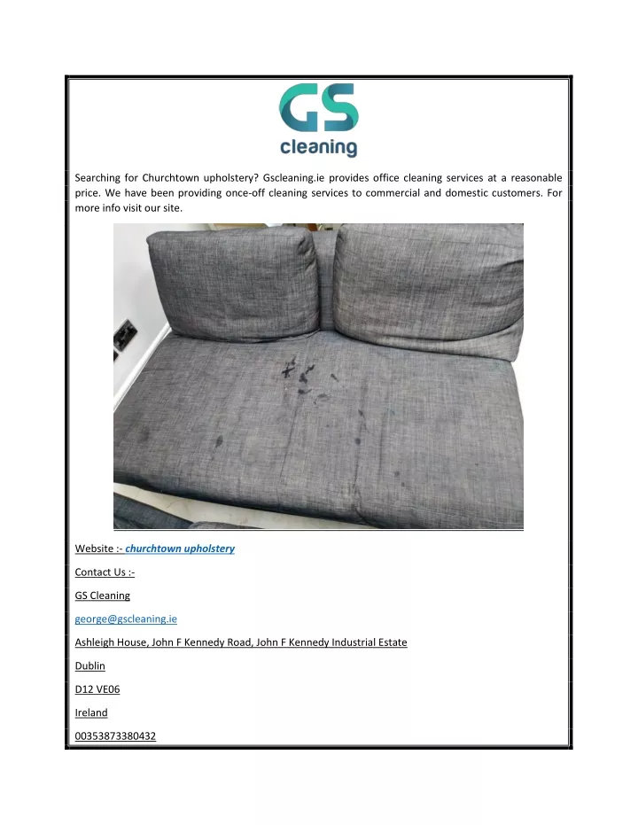 searching for churchtown upholstery gscleaning