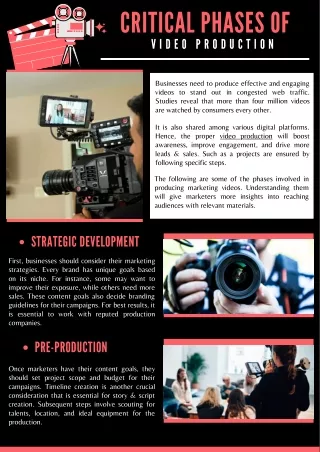 Critical Phases Of Video Production