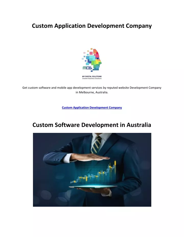 custom application development company