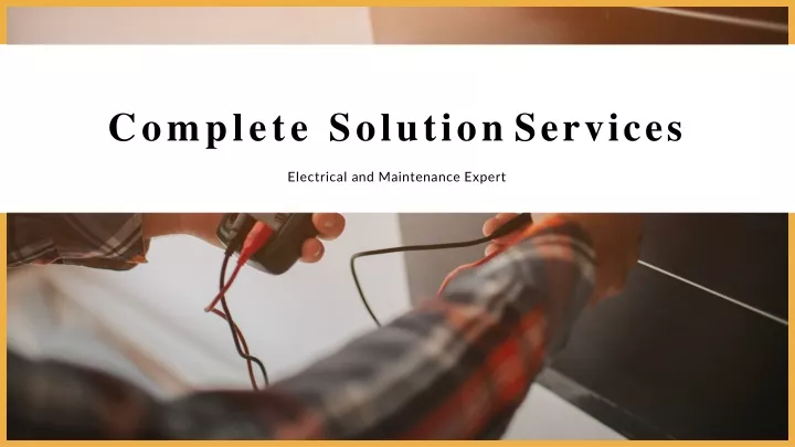 complete solution services