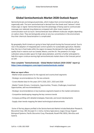 global semiochemicals market