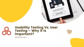 usability testing vs user testing