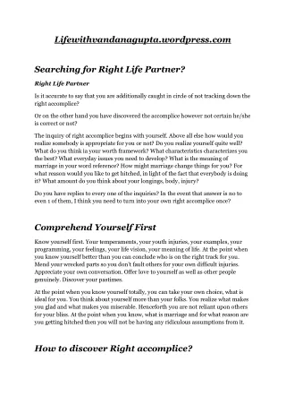 lifewithvandanagupta wordpress com