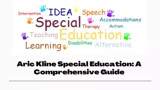 Aric Kline Special Education A Comprehensive Guide