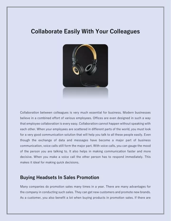 collaborate easily with your colleagues