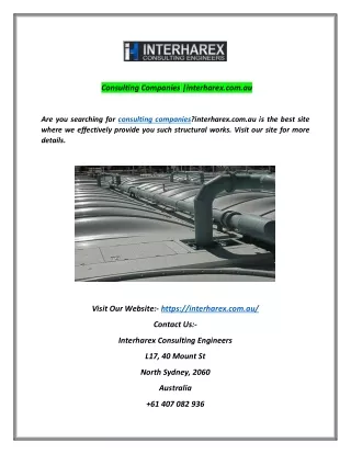 consulting companies interharex com au