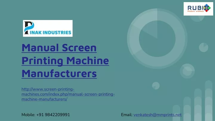 manual screen printing machine manufacturers