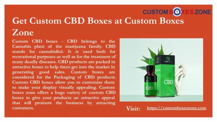 get custom cbd boxes at custom boxes zone custom