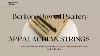 Baritone Bowed Psaltery