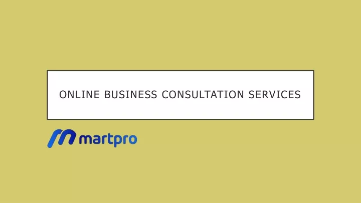 online business consultation services