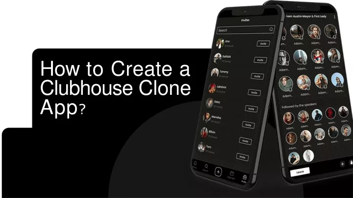 how to create a clubhouse clone app