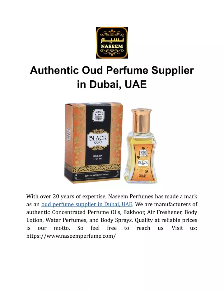 authentic oud perfume supplier in dubai uae
