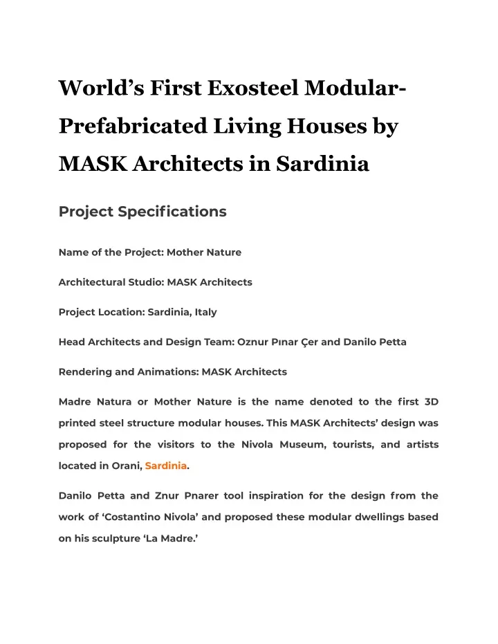 world s first exosteel modular