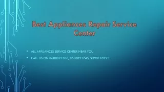 Best Appliances Repair Service Center