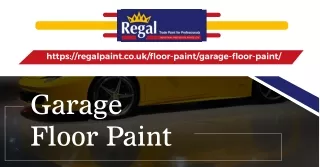 Garage Floor Paint For Sale - Buy At RegalPaint
