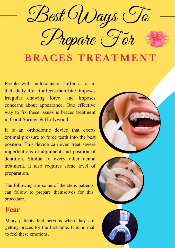 best ways to prepare for braces treatment