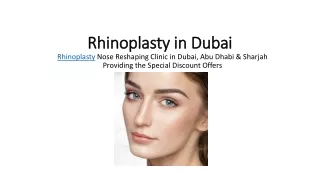 Rhinoplasty in Dubai