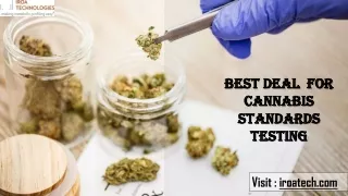 best deal for cannabis standards testing