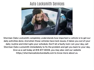auto locksmith services
