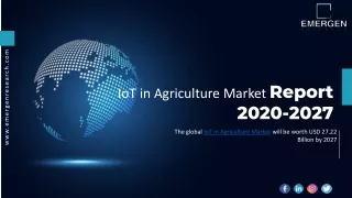 iot in agriculture market report 2020 2027