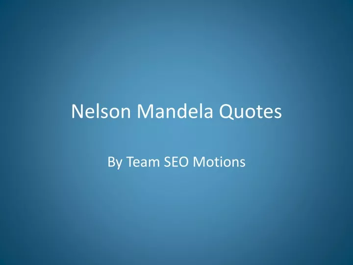 nelson mandela quotes