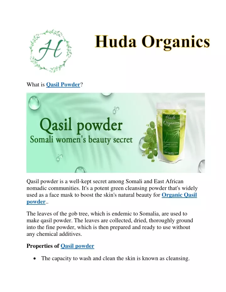what is qasil powder