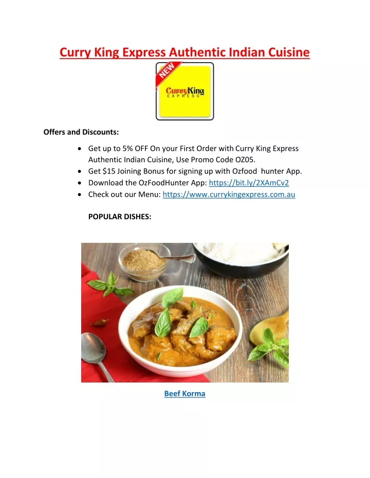 curry king express authentic indian cuisine