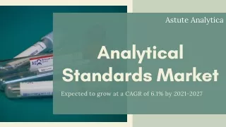Analytical Standards Market 2021 report explores the future trends, top company